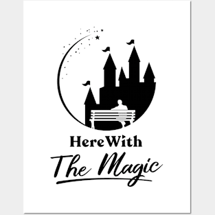 Here With The Magic Logo Shirt (Alternate) Posters and Art